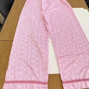 Jockey Light Pink Patterned drawstring, elastic waist Pajama Pants